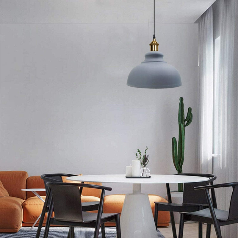 2 - Light Dome Pendant, Gray