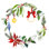 «Christmas Wreath VIII» par Harriet Sussman - reproduction d'art sur toile tendue