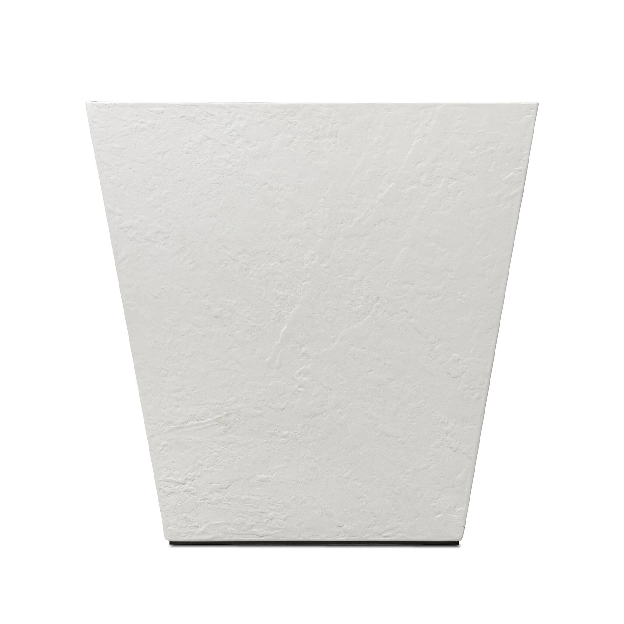 Nael Planter Box, 22" H x 22" W x 22" D, Textured White Concrete
