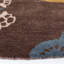 Tapis floral brun / bleu en laine / coton touffeté à la main Amory-22211980
