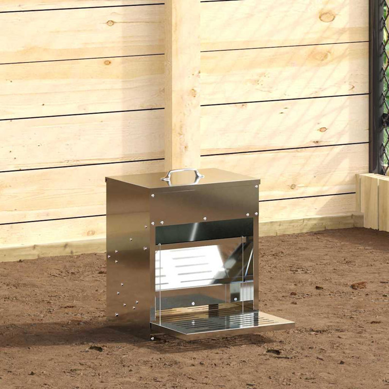 Galvanised Steel Feeder, 40cm H x 33cm W x 42cm D