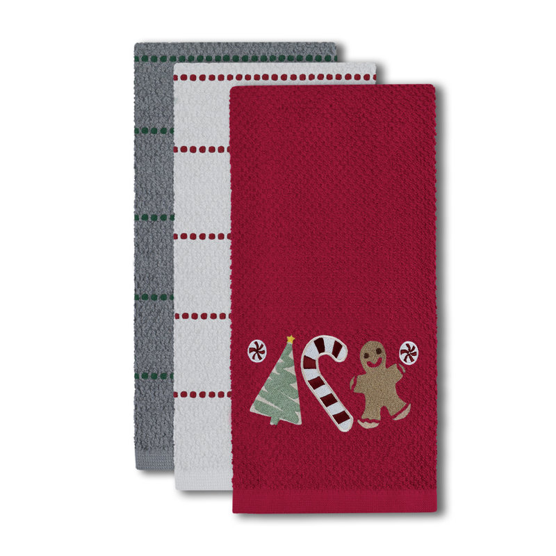 Cotton Tea Towel Kitchen Towel, Red