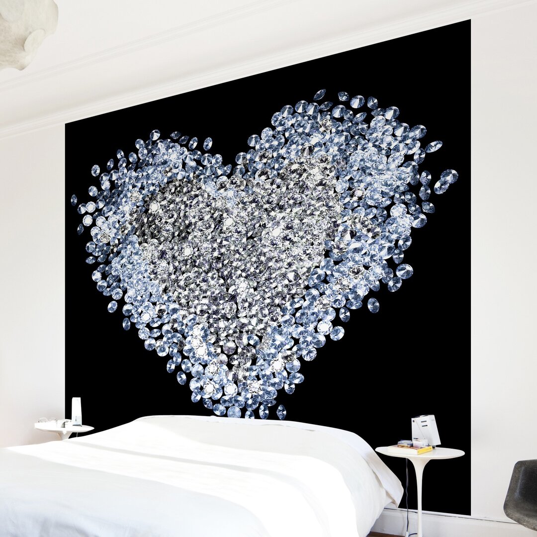 Glatte Tapete Diamond Heart 2,4 m x 240 cm