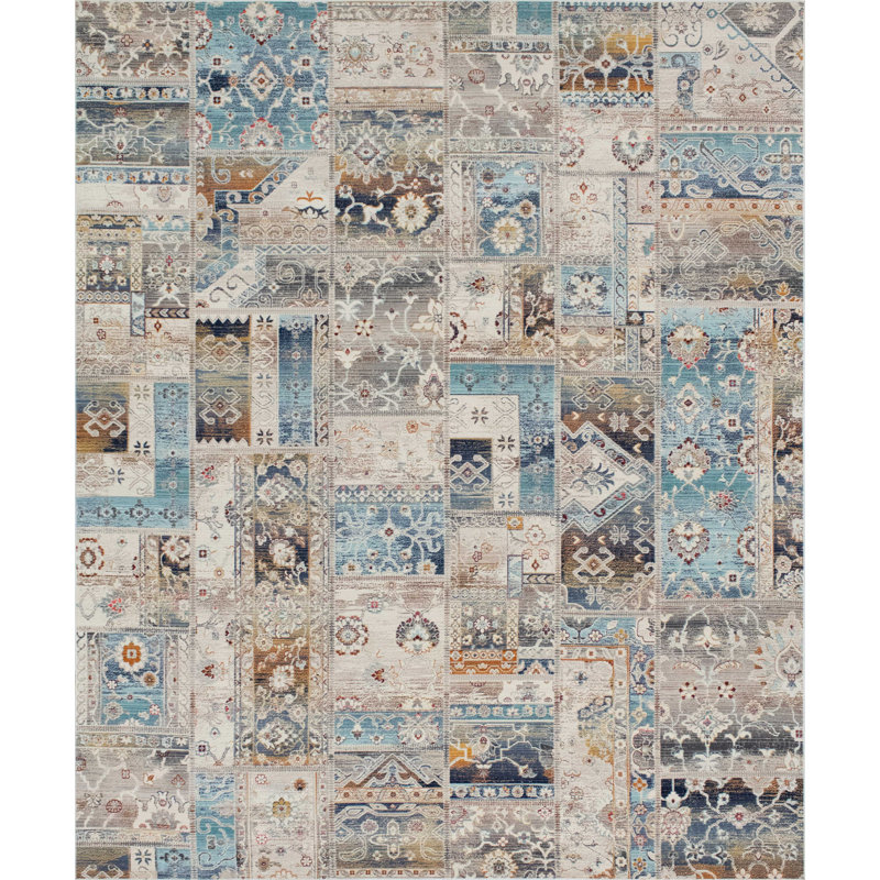 Morvant Patchwork Indoor Rug, Rectangle 3' x 5'3"