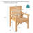 Wood Premium All-Weather Wicker Outdoor Dining Armchair