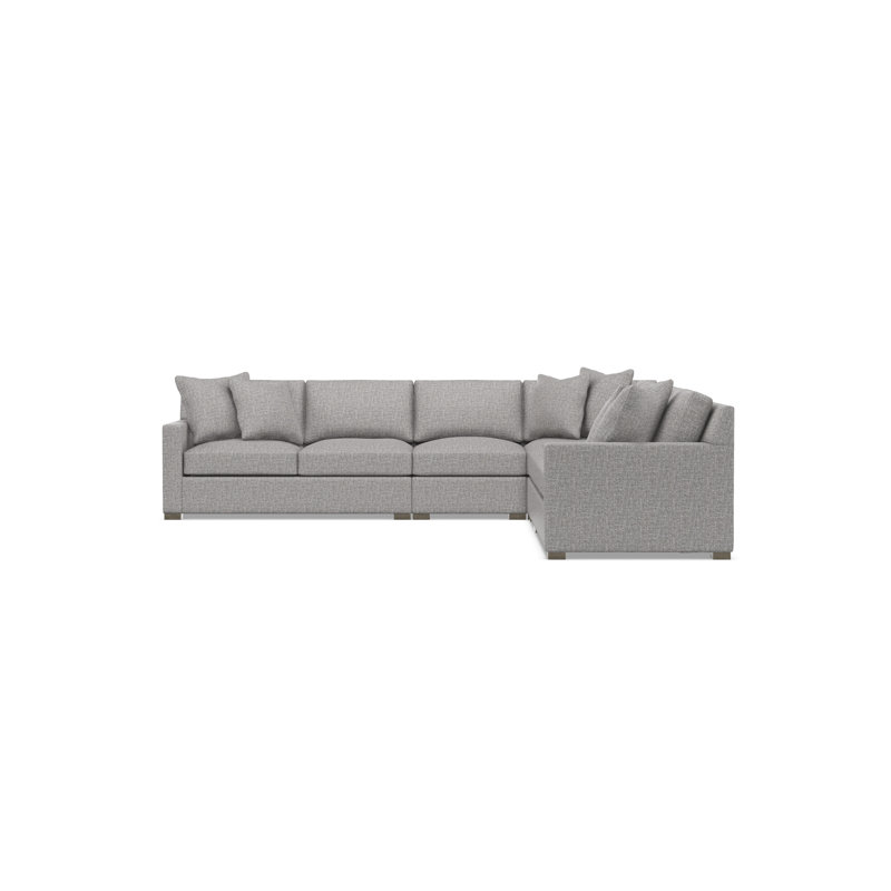 Kelsey Sectional, Gray Polyester