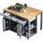 Kitchen Island with Extendable Table, 2 Drawers and 2 Cabinets-1454457875