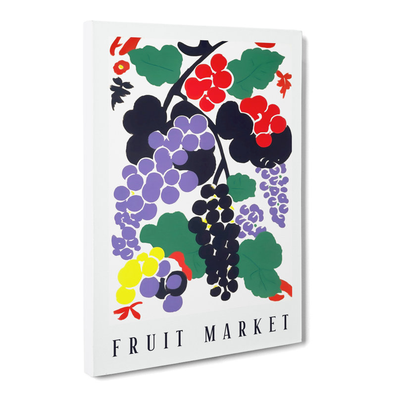 XMKTMKT-371 Grapes Fruit Market Exhibition Vol.7 - Wrapped Canvas Print, 50cm H x 35cm W x 3cm D