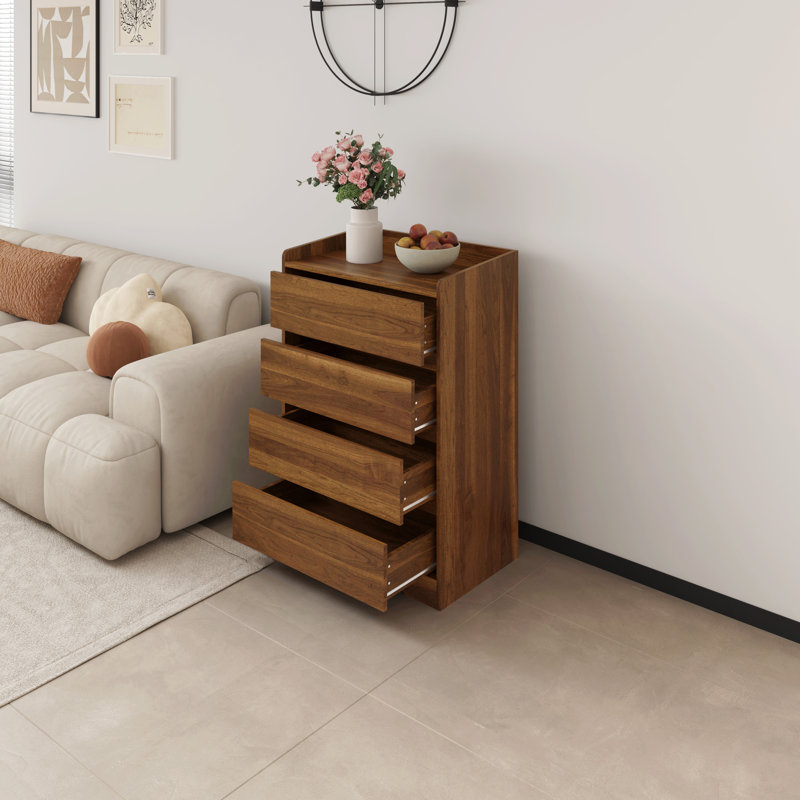 Romeon 4 - Drawer Accent chest, Walnut