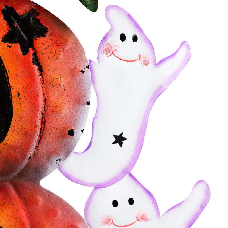 Décoration d'Halloween d'extérieur 33 "orange et noire 33"
