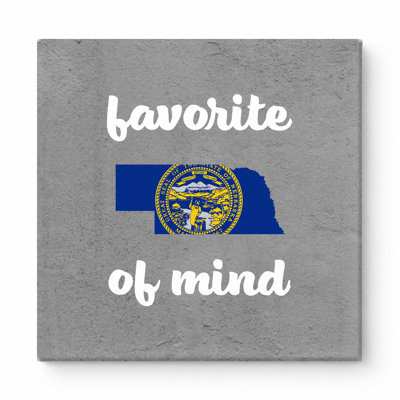 Nebraska Favorite of Mind — Square Canvas Wall Art