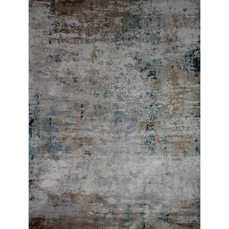 Dilara Area Rug in Grey, Rectangle 5' x 7'2"