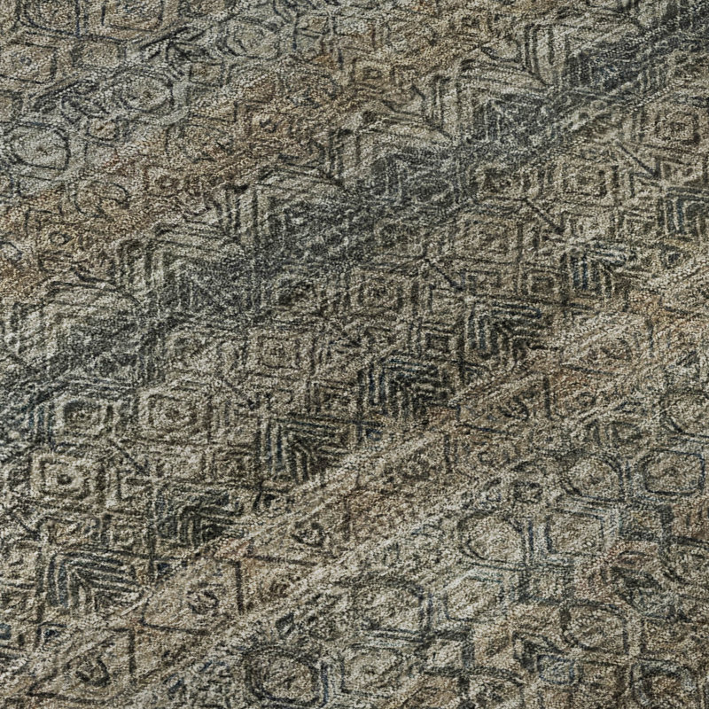 Premium Machine Washable Mayfield AMF2105 Striped Rug, 1'8" x 2'6", Chocolate