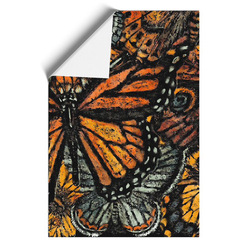 Monarch Butterflies Painting - Frameless Print, 59cm H x 42cm W x 0.1cm D