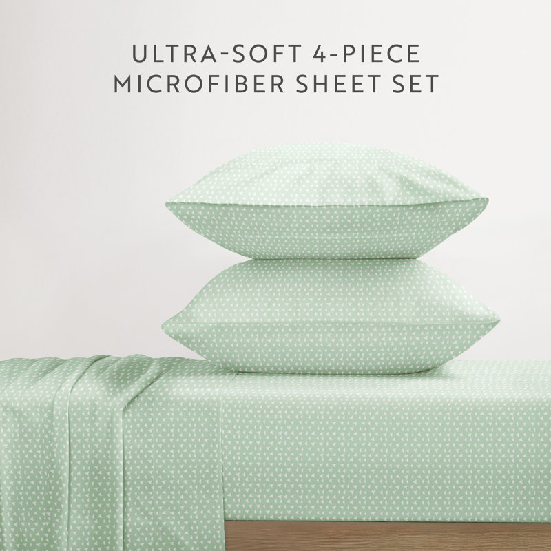 Home Urban Arrows Pattern Microfiber Sheet Set, King