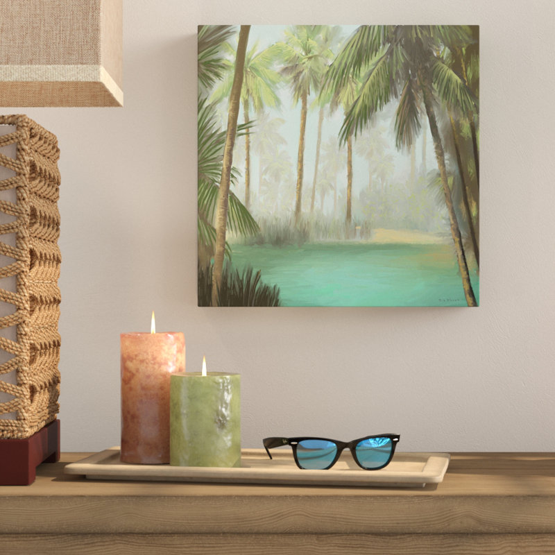 Tropical ii-impression sur toile, Toile tendue, H 14 po x l 14 po x P 2 po