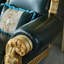 Fauteuil en cuir de vache 59,84 po