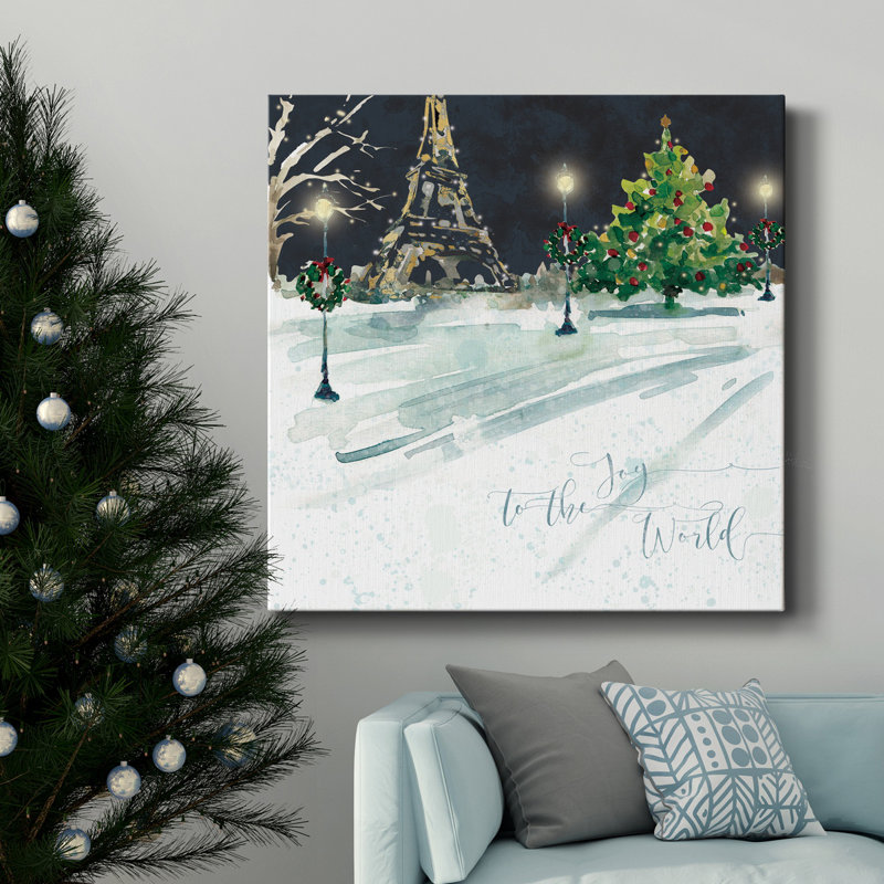 Toile tendue Paris Joy-Premium Gallery - prête à être accrochée, H 10 po x l 10 po x P 1,5 po