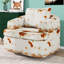 Chaise pivotante à 360 °, chaise ronde pivotante de 36,6 po avec coussins à deux couches, fauteuil d'appoint avec coussin de dossier capitonné