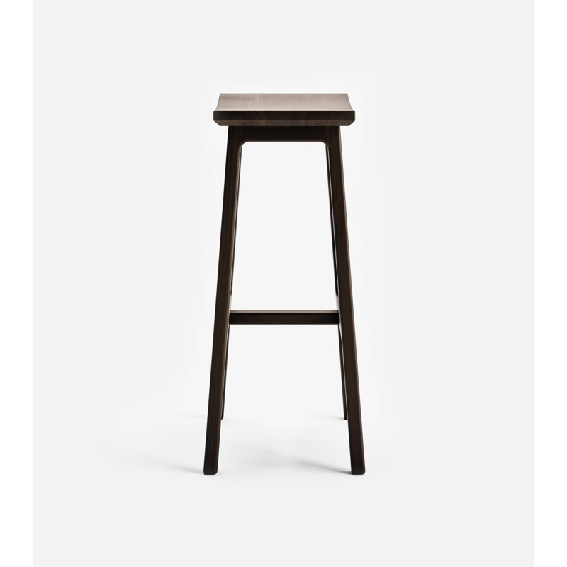 Coyotepe Saddle Stool, Bar Stool (30" Seat Height), Teak
