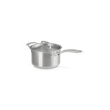Le Creuset Essential Stainless Steel Round Saucepan With Lid, 4 Qt.