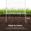 (4 panneaux de clôture) Clôture en métal facile à installer, clôture décorative idéale pour les clôtures de jardin pour chiens, clôture temporaire ou barrière de jardin pour animaux-111421267-122272947