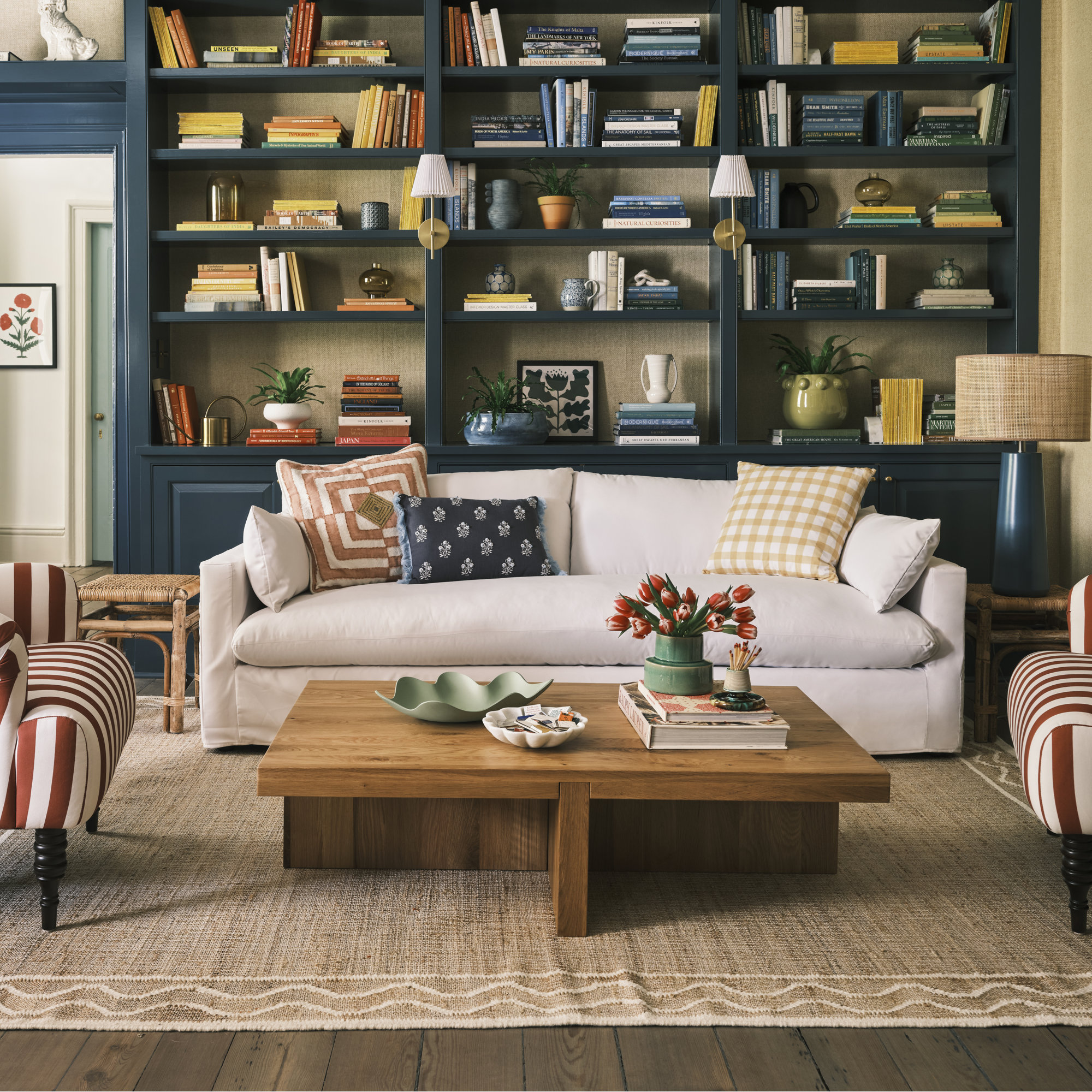 Erin Gates by Momeni Orchard Ripple Natural Hand Woven Wool and Jute Area Rug, Rectangle 8' x 10'