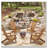 Solid Wood Folding Adirondack Chair Set of 2, Weather-Resistant Outdoor Lounge with Foldable Design-883122608