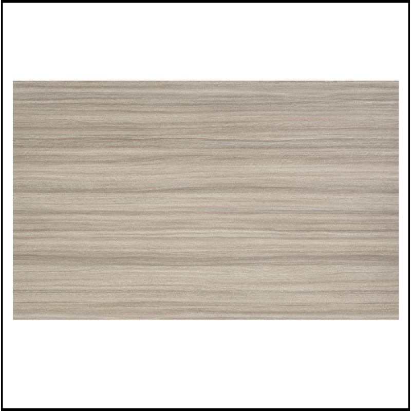 Contemporary Rectangular Dining Table, White And Natural Wood