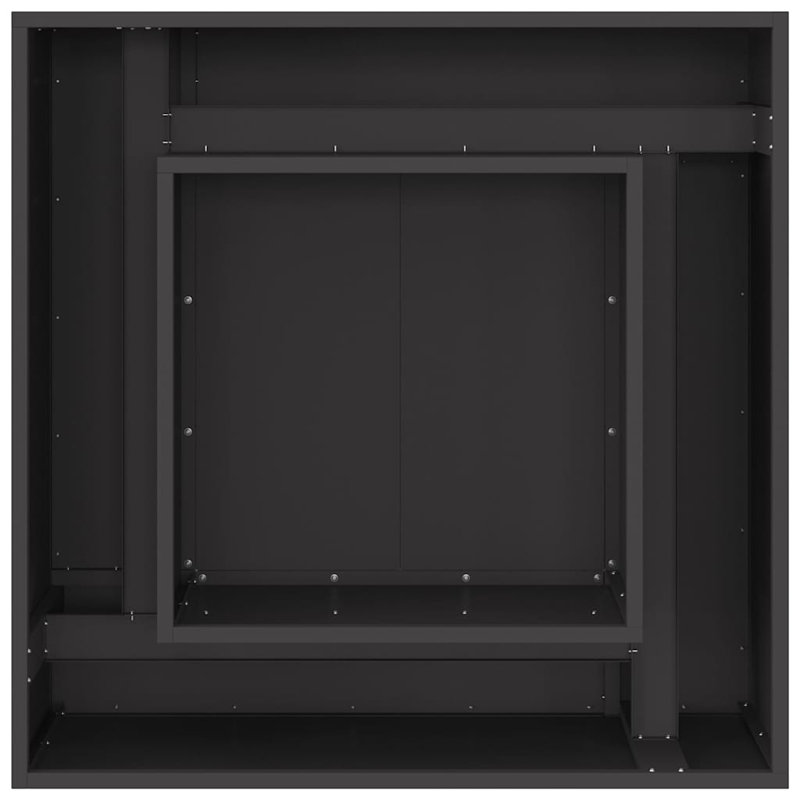 Foyer noir 31,50 x 31,50 x 15,75 po vidaXL, Noir, H 15,7 po x l 31,5 po x P 31,5 po