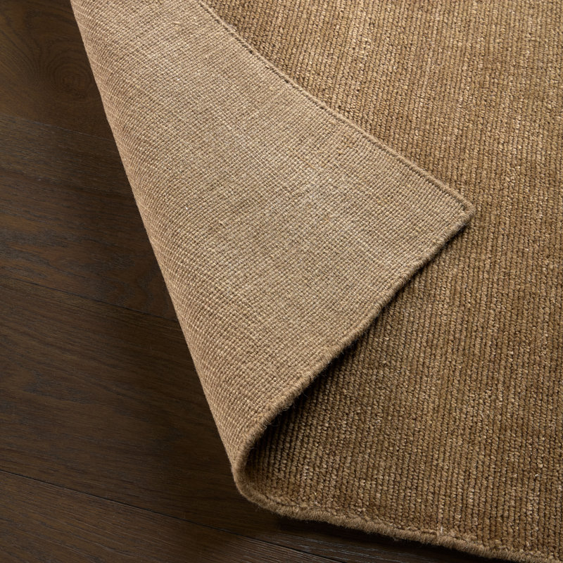 Nikolas Hand Woven Wool Area Rug, Ivory, Rectangle 108" x 144"
