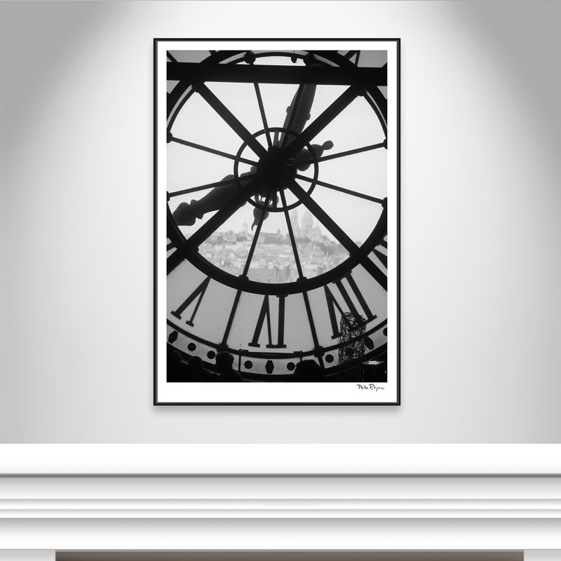 «Museum Dorset - Paris Print» par Mike Ragan, H 61,5 po x l 41,5 po x P 2 po, Toile avec cadre flottant noir, Pas de tapis