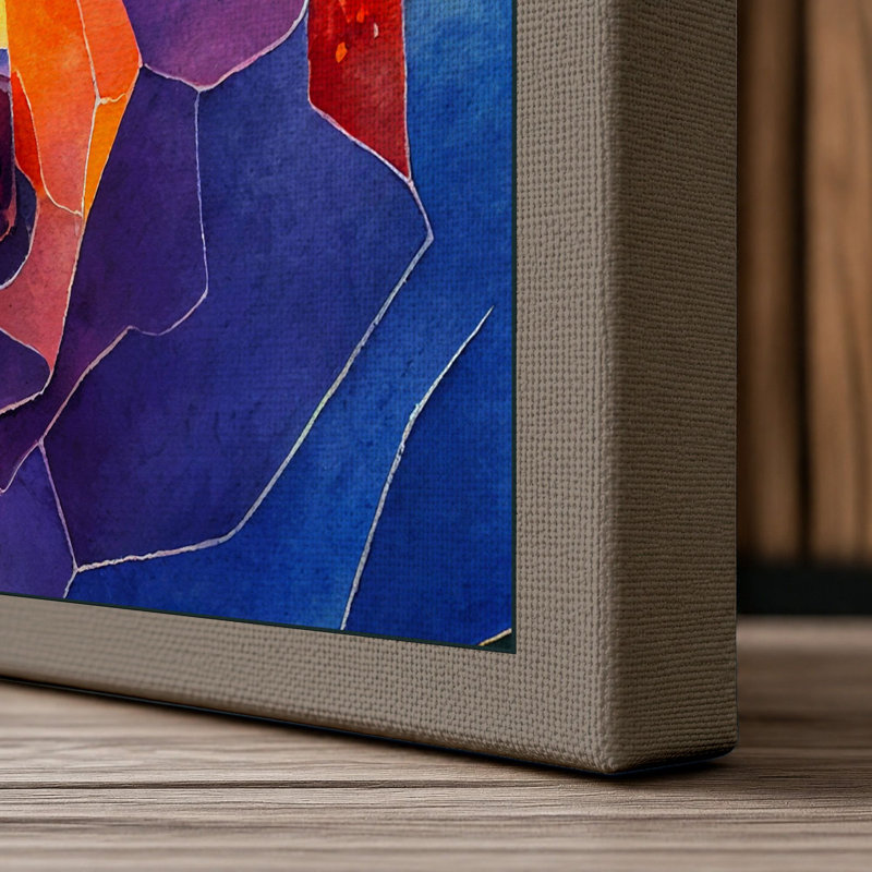 Bear Geometric - Print, 24x16 - 61.0 x 40.6 cm, Taupe Border