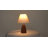 13.2" Mid-Century Dimmable Table Lamp with Cone Base and Fabric Shade
