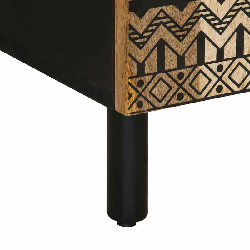 Bucurel Solid Wood Bathroom Cabinet