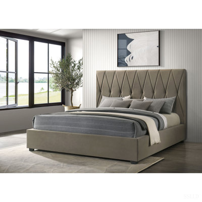 Germain Light Brown Platform Bed