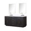 Ensemble de meuble-lavabo double 72 "avec miroir-82319364-112730829
