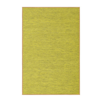 Tapis contemporains jaunes lavables à la machine 2138