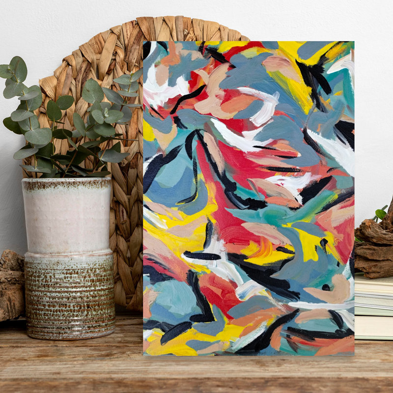 Contemporary Art Abstract Bold Contemporary Wall Art by Michael Cross - Wrapped Canvas Print, 45.72 cm H x 30.48 cm W