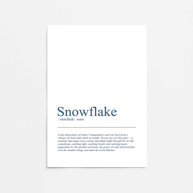«The Wonders of Snowflakes», reproduction d'art, 12 po x 16 po, Sans cadre