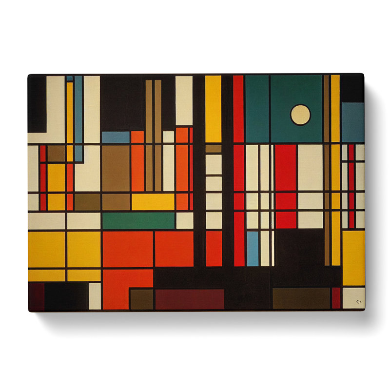 Bauhaus Modern Abstract - Wrapped Canvas, 50cm H x 76cm W x 3cm D