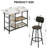 Stylish Marble Dining Set with Seating & Ample Storage