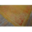 Tapis Oushak turc antique à motif symétrique Impressive Chartreuse