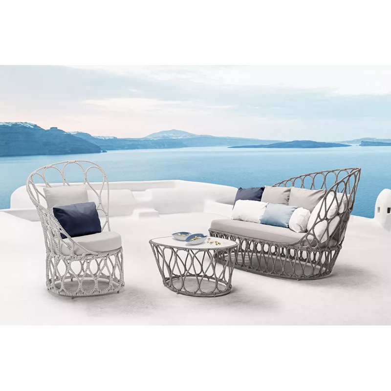Forma Outdoor Coffee Table, Pale Gray