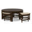 Raffles Rattan Cocktail Table with Benches-71441858-71441913