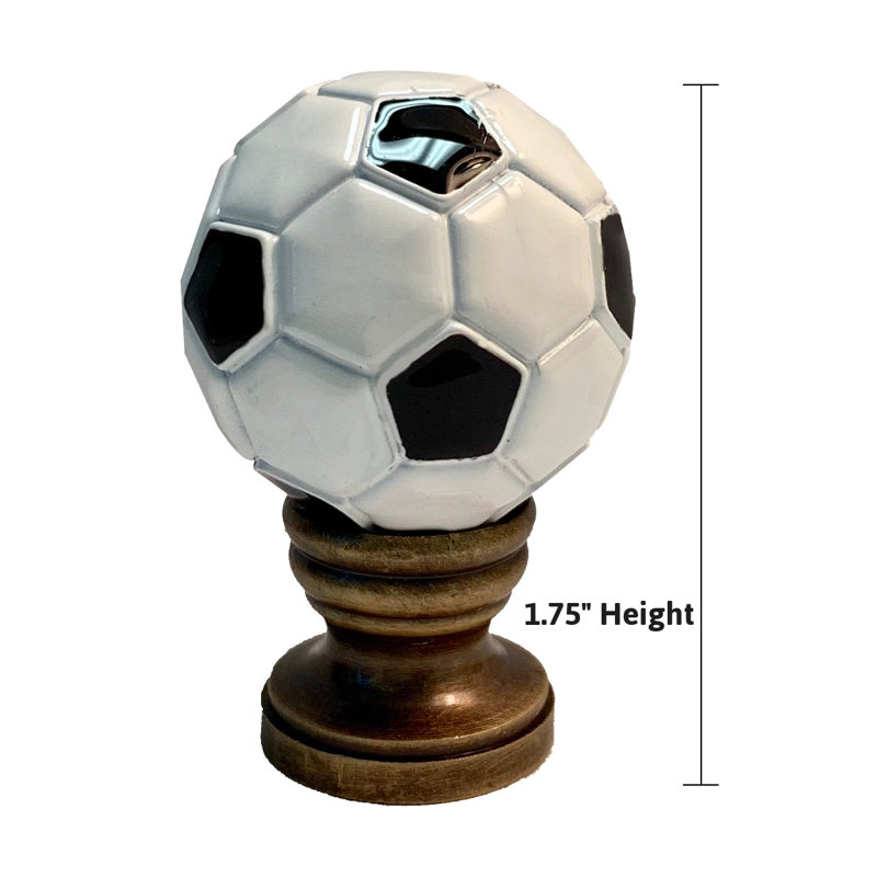 Faîteau lampe boule de football en alliage