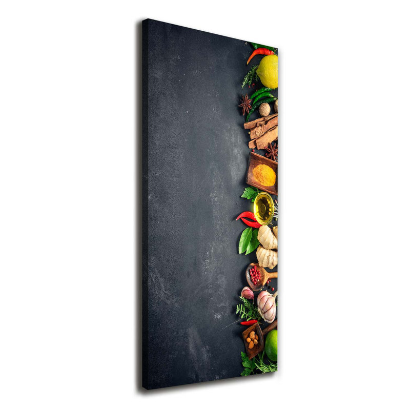 Spices And Herbs - Wrapped Canvas Print