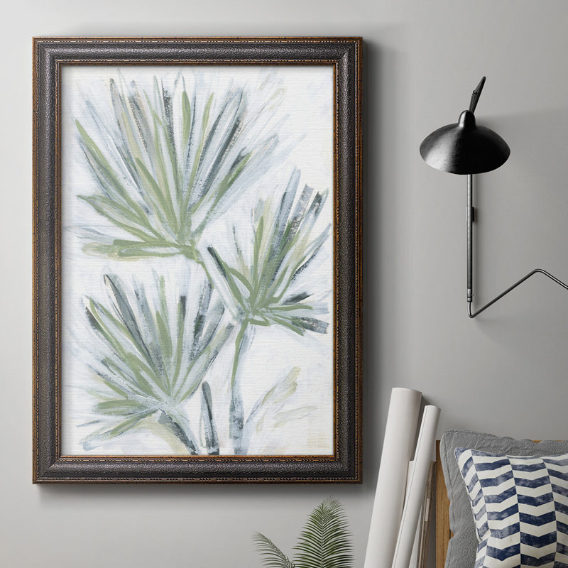Impression sur toile Palm Frond Fresco II, H 36 po x l 24 po x P 2,5 po