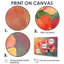 «Neon Geranium Fields Pop Art I - Geraniums», reproduction d'art sur toile encadrée-428968091-428968093-428968067