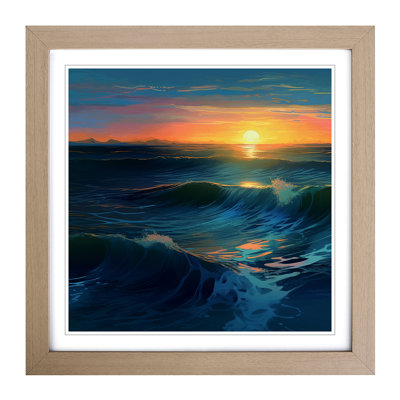 Ocean Digital Art - Framed Print